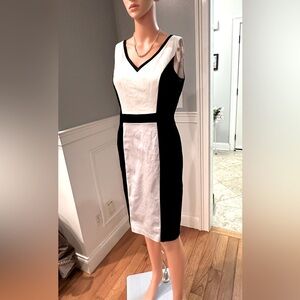 White House Black Market V-Neck Midi Dress
